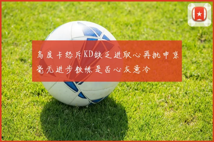 乌度卡怒斥KD缺乏进取心再批申京毫无进步教练是否心灰意冷